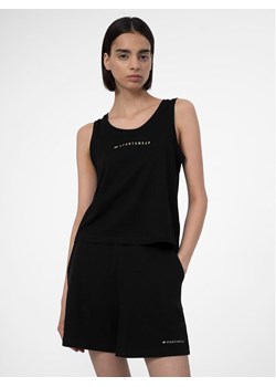 4F Top 4FSS23TTSHF567 Czarny Regular Fit ze sklepu MODIVO w kategorii Bluzki damskie - zdjęcie 182706097