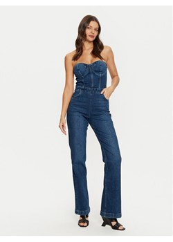 Guess Kombinezon W4PD1E D5JT1 Granatowy Regular Fit ze sklepu MODIVO w kategorii Kombinezony damskie - zdjęcie 182706268