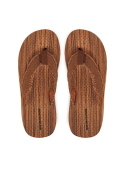 Skechers Japonki Tantric-Fritz 205098/BRN Brązowy ze sklepu MODIVO w kategorii Klapki męskie - zdjęcie 182706305