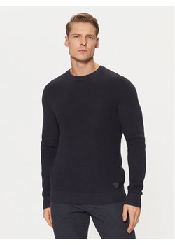 Guess Sweter M5RR09 Z3BV1 Granatowy Regular Fit ze sklepu MODIVO w kategorii Swetry męskie - zdjęcie 182706319