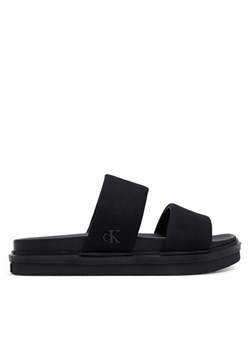 Calvin Klein Jeans Klapki Flat Molded Dbl Bar Sandal Cv YM0YM01222 Czarny ze sklepu MODIVO w kategorii Klapki męskie - zdjęcie 182706407