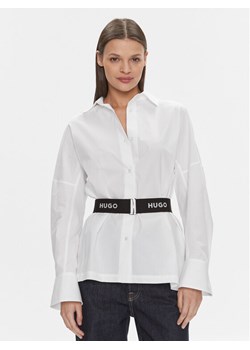 Hugo Koszula Etena 50506904 Biały Regular Fit ze sklepu MODIVO w kategorii Koszule damskie - zdjęcie 182706426