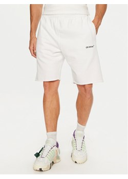 Off-White Szorty sportowe OMCI006G21FLE0010110 Biały Regular Fit ze sklepu MODIVO w kategorii Spodenki męskie - zdjęcie 182706555