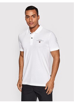 Napapijri Polo Elbas Jersey NP0A4GB4 Biały Regular Fit ze sklepu MODIVO w kategorii T-shirty męskie - zdjęcie 182706777