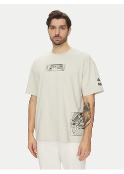 adidas T-Shirt Star Wars The Mandalorian JI5717 Beżowy Oversize ze sklepu MODIVO w kategorii T-shirty męskie - zdjęcie 182706839
