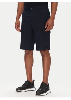 BOSS Szorty materiałowe Sisla-9 50536888 Granatowy Slim Fit ze sklepu MODIVO w kategorii Spodenki męskie - zdjęcie 182707045