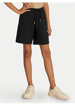Calvin Klein Jeans Szorty sportowe New Inst. Logo IU0IU00703 Czarny Relaxed Fit ze sklepu MODIVO w kategorii Spodenki dziewczęce - zdjęcie 182707108