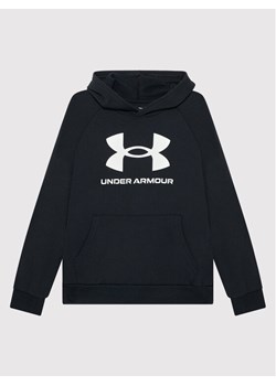Under Armour Bluza Ua Rival Fleece Big Logo 1357585 Czarny Loose Fit ze sklepu MODIVO w kategorii Bluzy chłopięce - zdjęcie 182707199