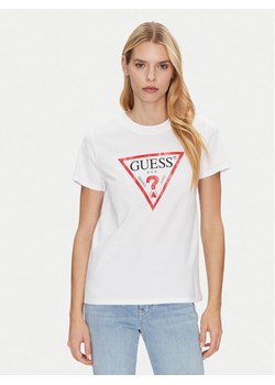 Guess T-Shirt W2BI69 K8FQ1 Biały Regular Fit ze sklepu MODIVO w kategorii Bluzki damskie - zdjęcie 182707286