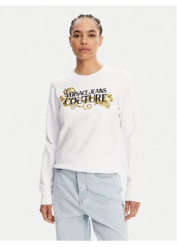 Versace Jeans Couture Bluza 78HAIC06 Biały Regular Fit ze sklepu MODIVO w kategorii Bluzy damskie - zdjęcie 182707379