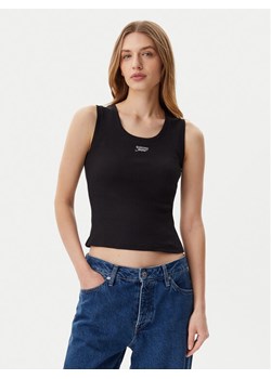 Tommy Jeans Top DW0DW21369 Czarny Slim Fit ze sklepu MODIVO w kategorii Bluzki damskie - zdjęcie 182707486