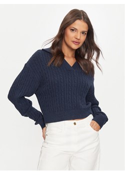 Tommy Jeans Sweter Rugby DW0DW18680 Granatowy Regular Fit ze sklepu MODIVO w kategorii Swetry damskie - zdjęcie 182707498