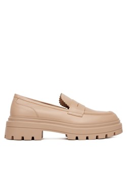 DeeZee Loafersy 58682-8 Beżowy ze sklepu MODIVO w kategorii Półbuty damskie - zdjęcie 182707555