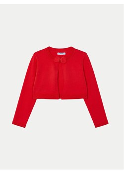 Mayoral Kardigan 00321 Czerwony Slim Fit ze sklepu MODIVO w kategorii Swetry dziewczęce - zdjęcie 182707577