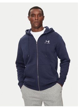Under Armour Bluza Essential 1373881 Granatowy Regular Fit ze sklepu MODIVO w kategorii Bluzy męskie - zdjęcie 182707788