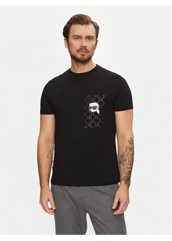 KARL LAGERFELD T-Shirt 755095 551251 Czarny Regular Fit ze sklepu MODIVO w kategorii T-shirty męskie - zdjęcie 182707807