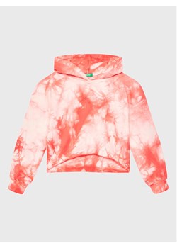 United Colors Of Benetton Bluza 3XU5C202G Koralowy Regular Fit ze sklepu MODIVO w kategorii Bluzy dziewczęce - zdjęcie 182708069
