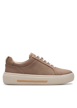 Clarks Sneakersy Hollyhock Walk 26179121 Beżowy ze sklepu MODIVO w kategorii Buty sportowe damskie - zdjęcie 182708135