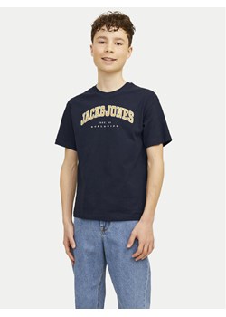 Jack&Jones Junior T-Shirt Caleb 12258924 Granatowy Relaxed Fit ze sklepu MODIVO w kategorii T-shirty chłopięce - zdjęcie 182708196