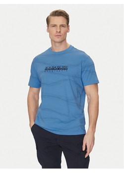 Napapijri T-Shirt B-Cellini NP0A4ILS Niebieski Regular Fit ze sklepu MODIVO w kategorii T-shirty męskie - zdjęcie 182708298