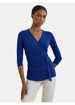 LAUREN RALPH LAUREN Bluzka 200889081020 Niebieski Slim Fit ze sklepu MODIVO w kategorii Bluzki damskie - zdjęcie 182708319