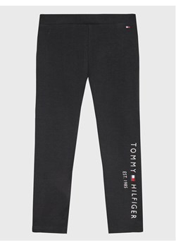 Tommy Hilfiger Legginsy Essential KG0KG06586 M Czarny Slim Fit ze sklepu MODIVO w kategorii Spodnie dziewczęce - zdjęcie 182708348