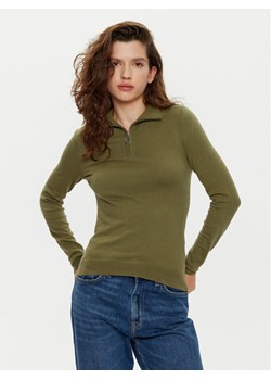 Vero Moda Sweter Happiness 10317993 Zielony Slim Fit ze sklepu MODIVO w kategorii Swetry damskie - zdjęcie 182708376