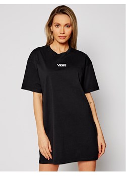 Vans Sukienka codzienna Center Vee Tee VN0A4RU2 Czarny Oversize ze sklepu MODIVO w kategorii Sukienki - zdjęcie 182708427