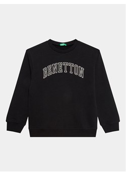 United Colors Of Benetton Bluza 3J68C10D4 Czarny Regular Fit ze sklepu MODIVO w kategorii Bluzy chłopięce - zdjęcie 182708457