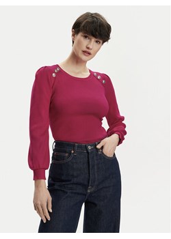 Morgan Sweter 241-MSUCCES Różowy Regular Fit ze sklepu MODIVO w kategorii Swetry damskie - zdjęcie 182708708