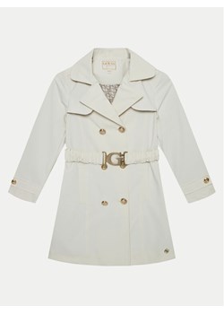 Guess Trencz J5RL10 WFYD0 Écru Regular Fit ze sklepu MODIVO w kategorii Płaszcze dziewczęce - zdjęcie 182709009
