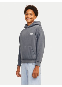 Jack&Jones Junior Bluza Vermont Wash 12263296 Szary Loose Fit ze sklepu MODIVO w kategorii Bluzy chłopięce - zdjęcie 182709299