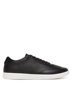 Calvin Klein Sneakersy Low Top Lace Up Tmbl Lth HM0HM01803 Czarny ze sklepu MODIVO w kategorii Buty sportowe męskie - zdjęcie 182709306
