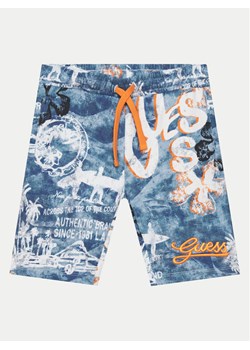 Guess Szorty sportowe L5GD13 KA6R4 Niebieski Regular Fit ze sklepu MODIVO w kategorii Spodenki chłopięce - zdjęcie 182709366
