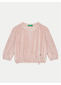 United Colors Of Benetton Bluza 37JBG10GC Różowy Relaxed Fit ze sklepu MODIVO w kategorii Bluzy dziewczęce - zdjęcie 182709448