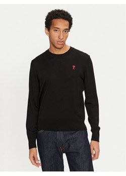 AMI PARIS Sweter BFHKS111.KN0025 Czarny Regular Fit ze sklepu MODIVO w kategorii Swetry męskie - zdjęcie 182709476