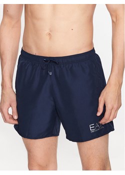 EA7 Emporio Armani Szorty kąpielowe 902000 CC721 06935 Granatowy Regular Fit ze sklepu MODIVO w kategorii Kąpielówki - zdjęcie 182709506