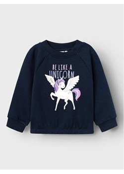 NAME IT Bluza 13219948 Granatowy Regular Fit ze sklepu MODIVO w kategorii Bluzy dziewczęce - zdjęcie 182709526