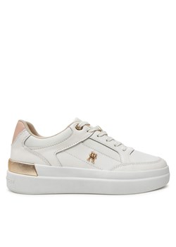 Tommy Hilfiger Sneakersy Lux Hardware Court Sneaker FW0FW07997 Écru ze sklepu MODIVO w kategorii Buty sportowe damskie - zdjęcie 182709677