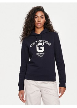 Gant Bluza Logo 4200847 Granatowy Relaxed Fit ze sklepu MODIVO w kategorii Bluzy damskie - zdjęcie 182709819