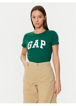 Gap T-Shirt 417797-20 Zielony Regular Fit ze sklepu MODIVO w kategorii Bluzki damskie - zdjęcie 182709989