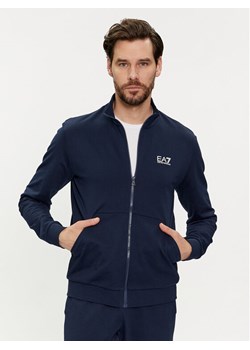 EA7 Emporio Armani Bluza 3DPM61 PJ05Z 1554 Granatowy Regular Fit ze sklepu MODIVO w kategorii Bluzy męskie - zdjęcie 182710139