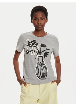 Desigual T-Shirt Shadow 24WWTK11 Szary Regular Fit ze sklepu MODIVO w kategorii Bluzki damskie - zdjęcie 182710165