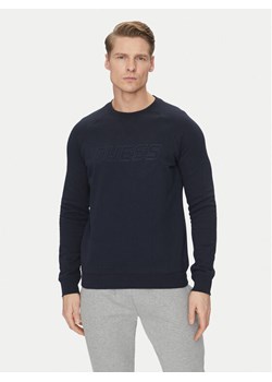 Guess Bluza Z4YQ16 KAIJ1 Granatowy Regular Fit ze sklepu MODIVO w kategorii Bluzy męskie - zdjęcie 182710399