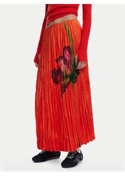 Desigual Spódnica plisowana Follet 25SWFW06 Pomarańczowy Regular Fit ze sklepu MODIVO w kategorii Spódnice - zdjęcie 182710457
