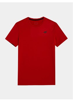 4F T-Shirt 4FWSS24TFTSM598 Czerwony Regular Fit ze sklepu MODIVO w kategorii T-shirty męskie - zdjęcie 182710536