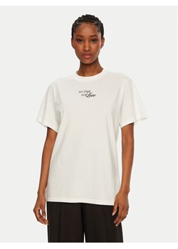 HUGO T-Shirt Vintage Tee 50533958 Biały Relaxed Fit ze sklepu MODIVO w kategorii Bluzki damskie - zdjęcie 182710545