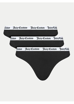 Juicy Couture Komplet 3 par stringów Diana JCLTH224571 Czarny ze sklepu MODIVO w kategorii Majtki damskie - zdjęcie 182710699