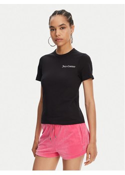 Juicy Couture T-Shirt La Beach JCWCT125319 Czarny Regular Fit ze sklepu MODIVO w kategorii Bluzki damskie - zdjęcie 182710895