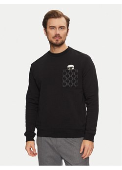 KARL LAGERFELD Bluza 705097 551951 Czarny Regular Fit ze sklepu MODIVO w kategorii Bluzy męskie - zdjęcie 182710957